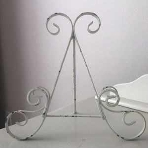 Antique White Picture/Book Stand